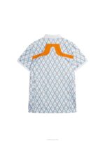 Kv Print Polo Little Boy Blue Diamond Men J.Lindeberg Clothing 66XF25 - Image 6