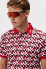 Kv Print Polo Micro Bridge Cherry Men J.Lindeberg Clothing 66XF29 - Image 2
