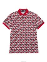 Kv Print Polo Micro Bridge Cherry Men J.Lindeberg Clothing 66XF29 - Image 5