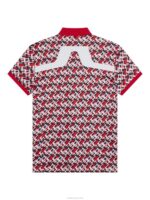 Kv Print Polo Micro Bridge Cherry Men J.Lindeberg Clothing 66XF29 - Image 6