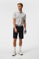 Kv Print Polo Micro Bridge Grey Men J.Lindeberg Clothing 66XF26 - Image 2