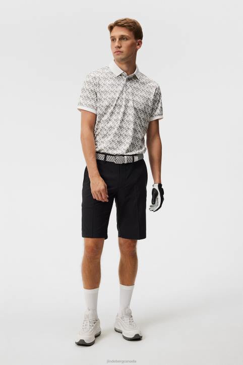Kv Print Polo Micro Bridge Grey Men J.Lindeberg Clothing 66XF26 - Image 2