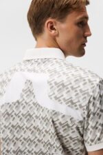 Kv Print Polo Micro Bridge Grey Men J.Lindeberg Clothing 66XF26 - Image 3