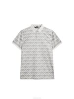 Kv Print Polo Micro Bridge Grey Men J.Lindeberg Clothing 66XF26 - Image 5