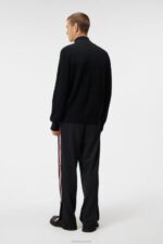 Kyler Wool Blend Zip Black Men J.Lindeberg Clothing 66XF1003