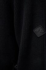 Kyler Wool Blend Zip Black Men J.Lindeberg Clothing 66XF1003 - Image 4
