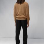 Kyler Wool Blend Zip Sweater Tiger Brown Men J.Lindeberg Clothing 66XF2302