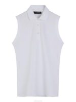 Lale Sleeveless Top White Women J.Lindeberg Clothing 66XF1512 - Image 5