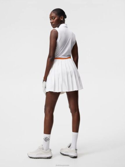 Lale Sleeveless Top White Women J.Lindeberg Clothing 66XF1512