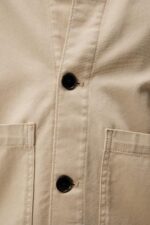 Lando Organic Twill Overshirt Oyster Gray Men J.Lindeberg Clothing 66XF1159 - Image 3