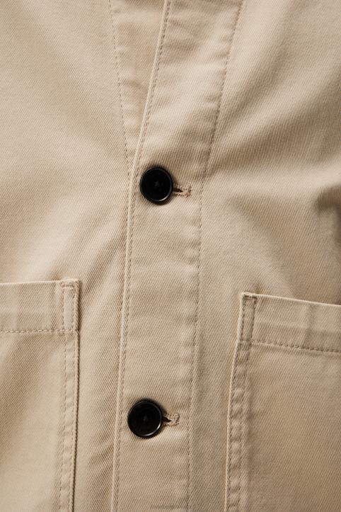 Lando Organic Twill Overshirt Oyster Gray Men J.Lindeberg Clothing 66XF1159 - Image 3