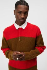 Larkspur Rugby Knit Butternut Men J.Lindeberg Clothing 66XF999 - Image 3