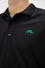 Lars Polo Black Men J.Lindeberg Clothing 66XF320 - Image 4
