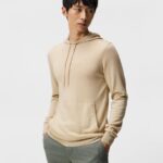 Laurie Light Merino Hoodie Safari Beige Men J.Lindeberg Clothing 66XF1053