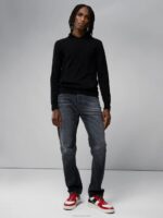 Laurie Merino Hoodie Black Men J.Lindeberg Clothing 66XF2313 - Image 2