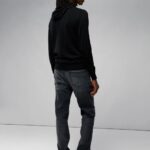Laurie Merino Hoodie Black Men J.Lindeberg Clothing 66XF2313
