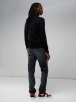Laurie Merino Hoodie Black Men J.Lindeberg Clothing 66XF2313