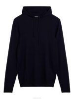 Laurie Merino Hoodie Black Men J.Lindeberg Clothing 66XF2313 - Image 4