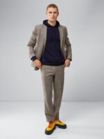 Laurie Merino Hoodie Navy Men J.Lindeberg Clothing 66XF2311 - Image 2