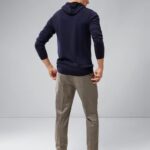 Laurie Merino Hoodie Navy Men J.Lindeberg Clothing 66XF2311