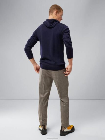 Laurie Merino Hoodie Navy Men J.Lindeberg Clothing 66XF2311