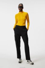 Lauryn Half Zip Mid Layer Citrus Women J.Lindeberg Clothing 66XF1877 - Image 2