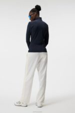 Lauryn Half Zip Mid Layer Navy Women J.Lindeberg Clothing 66XF1880