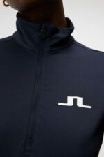 Lauryn Half Zip Mid Layer Navy Women J.Lindeberg Clothing 66XF1880 - Image 4