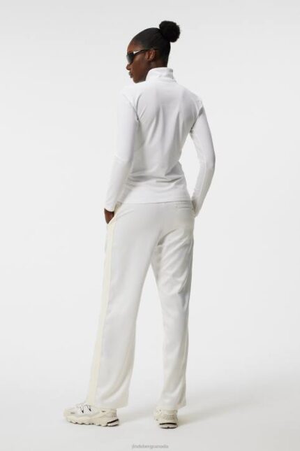 Lauryn Half Zip Mid Layer White Women J.Lindeberg Clothing 66XF1878