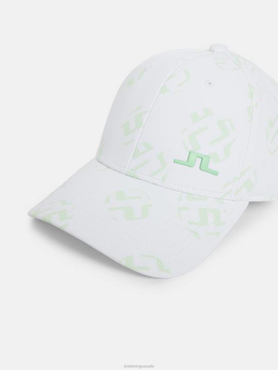 Layla Print Cap White Sphere Dot Women J.Lindeberg Accessory 66XF1983 - Image 2