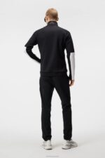 Lazarus Mid Layer Black Men J.Lindeberg Clothing 66XF609