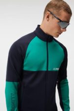 Lazarus Mid Layer Navy Men J.Lindeberg Clothing 66XF533 - Image 3