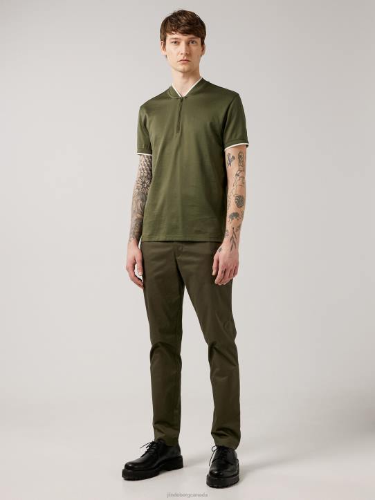 Leo Quarter Zip Polo Deep Depths Men J.Lindeberg Clothing 66XF2105 - Image 3