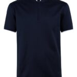 Leo Quarter Zip Polo Navy Men J.Lindeberg Clothing 66XF2107