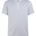 Leo Quarter Zip Polo White Men J.Lindeberg Clothing 66XF2106