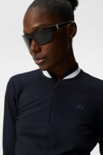 Leonora Mid Layer Navy Women J.Lindeberg Clothing 66XF1886 - Image 3