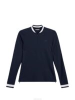 Leonora Mid Layer Navy Women J.Lindeberg Clothing 66XF1886 - Image 5