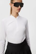 Leonora Mid Layer White Women J.Lindeberg Clothing 66XF1888 - Image 3