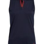 Leya Sleeveless Golf Top Navy Women J.Lindeberg Clothing 66XF2632