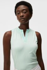 Leya Sleeveless Top Honeydew Women J.Lindeberg Clothing 66XF1393 - Image 3