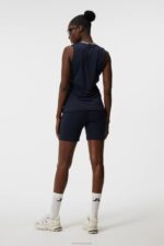 Leya Sleeveless Top Navy Women J.Lindeberg Clothing 66XF1476
