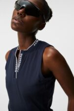 Leya Sleeveless Top Navy Women J.Lindeberg Clothing 66XF1476 - Image 3