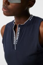 Leya Sleeveless Top Navy Women J.Lindeberg Clothing 66XF1476 - Image 4