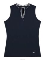 Leya Sleeveless Top Navy Women J.Lindeberg Clothing 66XF1476 - Image 5