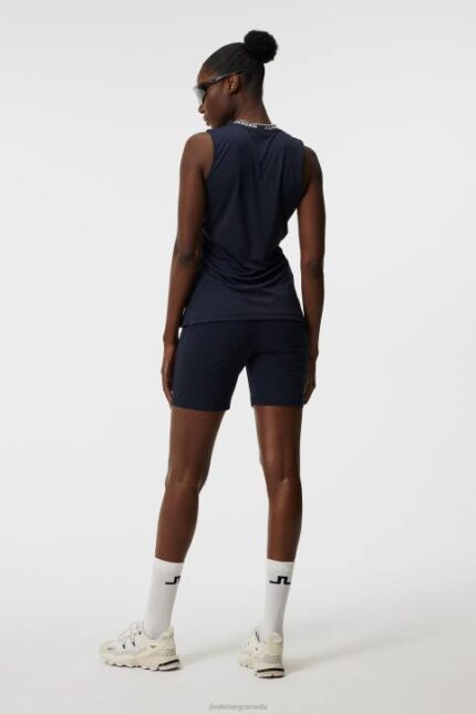 Leya Sleeveless Top Navy Women J.Lindeberg Clothing 66XF1476