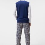 Liam Knitted Vest Estate Blue Men J.Lindeberg Clothing 66XF545
