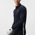 Liam Long Sleeve Polo Navy Men J.Lindeberg Clothing 66XF216