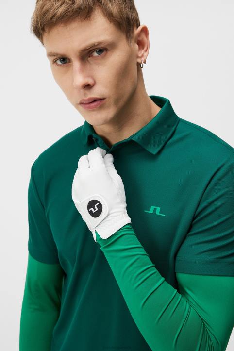 Liam Long Sleeve Polo Rain Forest Men J.Lindeberg Clothing 66XF217 - Image 5
