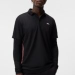 Liam Polo Black Men J.Lindeberg Clothing 66XF73