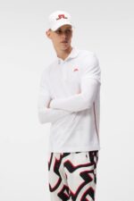 Liam Polo White Men J.Lindeberg Clothing 66XF72
